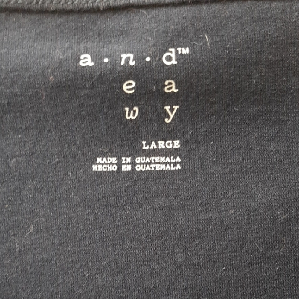 A New Day Blue and White Boxy 3/4 Sleeve Tee - Picture 2 of 3
